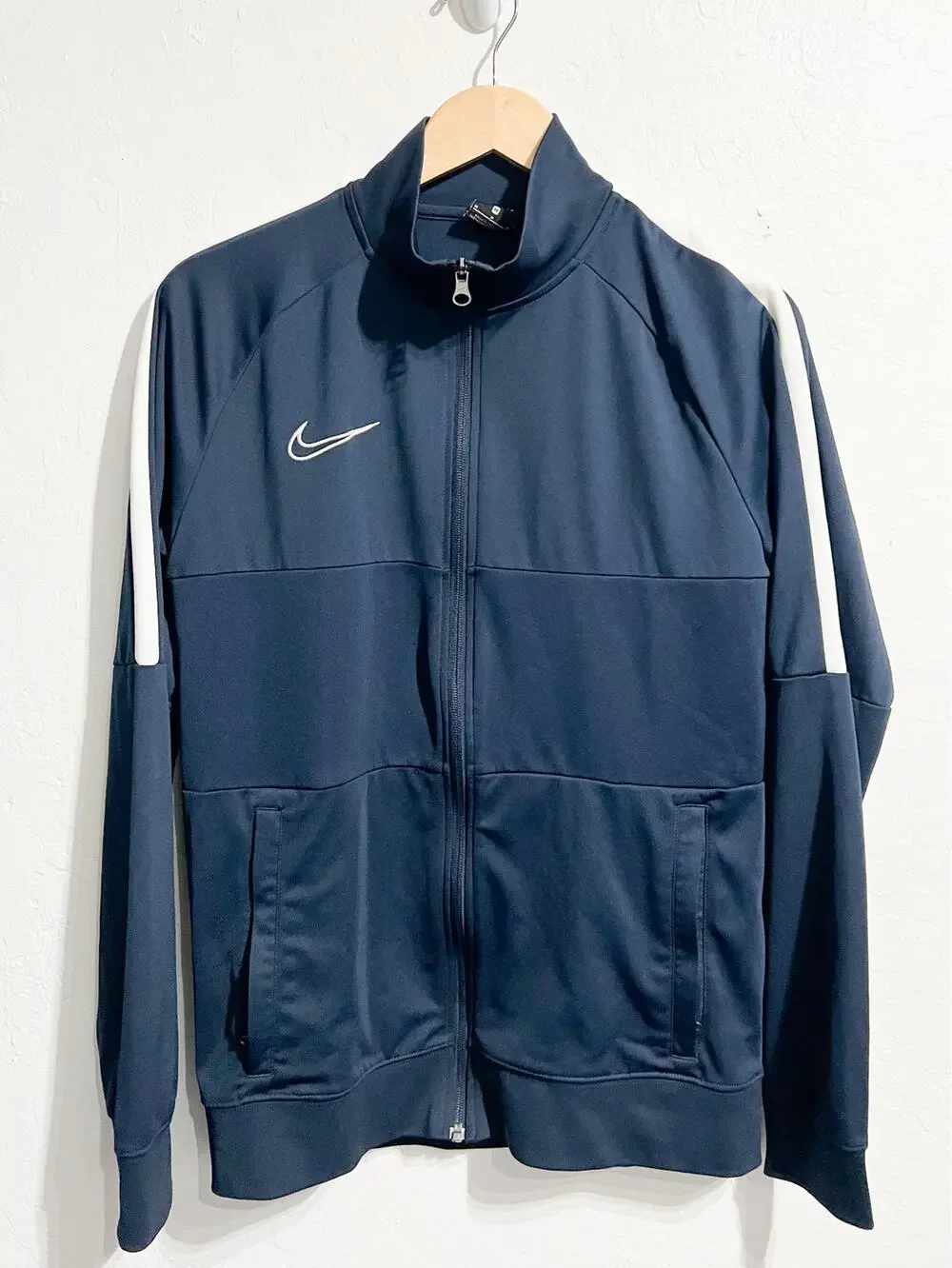 Nike Academy 19 Dri Fit Track Jacket Full Zip Mens Medium Navy Blue